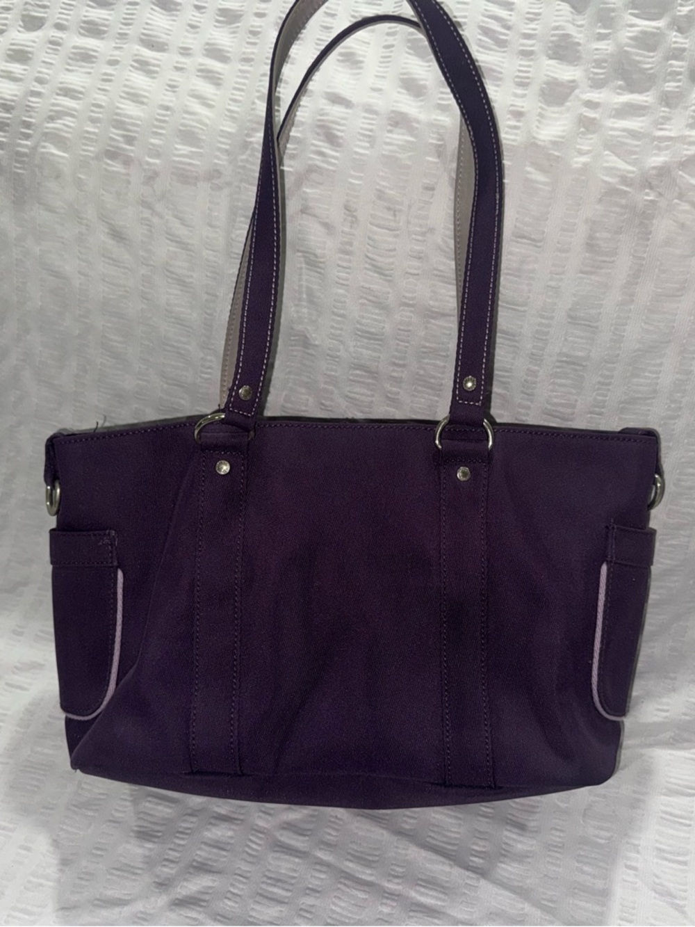 Tommy Hilfiger Deep Purple Shoulder Tote